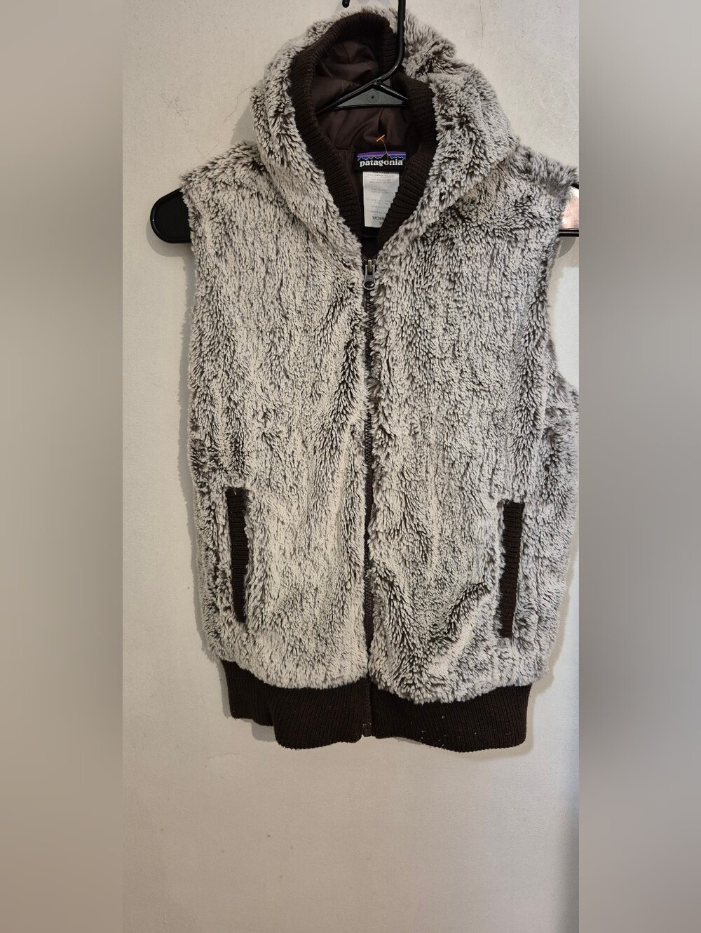Patagonia Conejo Fleece Hoodie Vest - In Java Brown Sz.XS